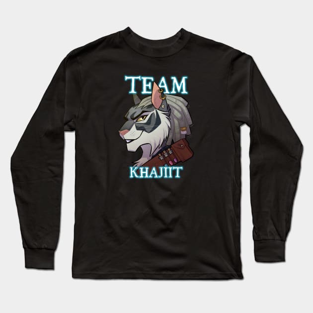 Team Khajiit Long Sleeve T-Shirt by GalooGameLady